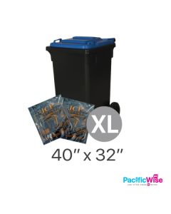 XL Black Garbage Bag 32" x 40" 8pcs Pack