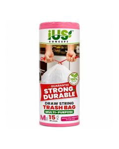 IUS Concept Drawstring Trash Bag M 40L 15pcs