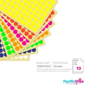 Round Pointing Label Sticker Round Sticker Label 13mm