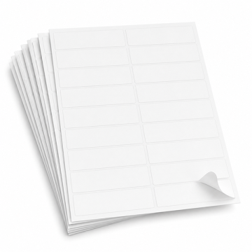A4 Blank Size Sticker 20 Up 105 x 29.7mm 100 Sheets