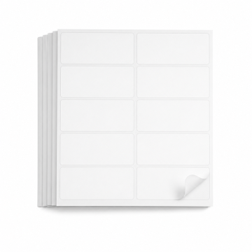 A4 Blank Size Sticker 12 Up 105 x 49.5mm 100 Sheets