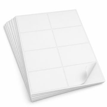 A4 Blank Size Sticker 8 Up 105 x 74.25mm 100 Sheets