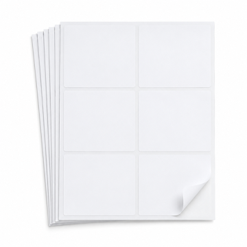 A4 Blank Size Sticker 6 Up 105 x 99mm 100 Sheets