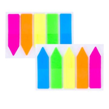 DingDing CFSN-SS Arrow Sticky Flags 5 Neon Colours 38x11mm