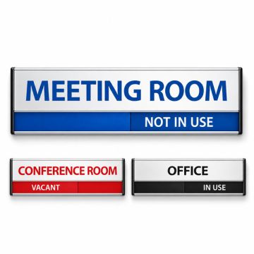 2-Layer Sliding Wall Sign 250/300 x 63mm Custom Message