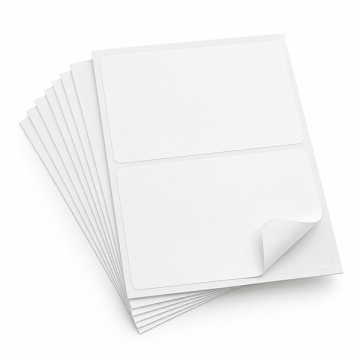 A4 Blank Size Sticker 2 Up 210 x 148mm 100 Sheets