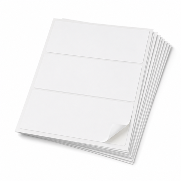 A4 Blank Size Sticker 3 Up 210 x 99mm 100 Sheets