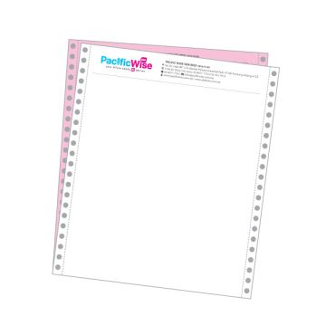 Custom Computer Form Printing 9.5 x 11 Inch 2 Ply 3 Colour 1,000 Fans Per Box