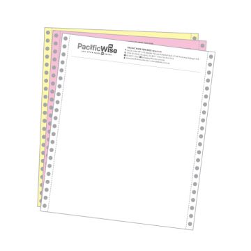 Custom Computer Form Printing 9.5 x 11 Inch 3 Ply 1 Colour 500 Fans Per Box