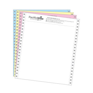 Custom Computer Form Printing 9.5 x 11 Inch 4 Ply 1 Colour 500 Fans Per Box
