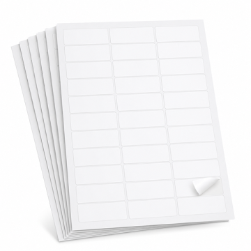 A4 Blank Size Sticker 33 Up 70 x 25mm 100 Sheets