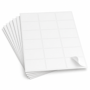A4 Blank Size Sticker 18 Up 70 x 49.5mm 100 Sheets