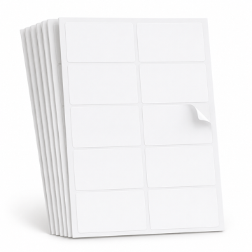 A4 Blank Size Sticker 10 Up 90 x 55mm 100 Sheets