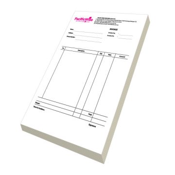 Customized Printing Bill Pad A4 1 Ply 2 Colour 100 Sheets Per Pad