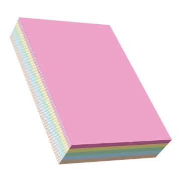 A4 Light Colour Copier Paper 80gsm Mix Colour 450 Sheets