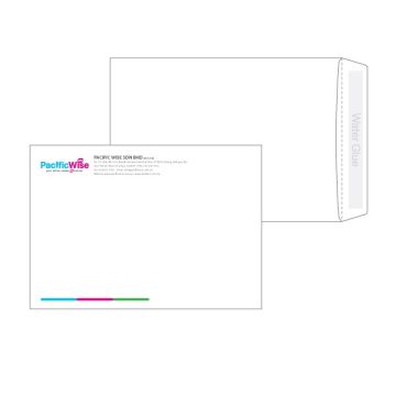 Customized Printing White Envelope Non-Window 9" x 12.75" (A4) 4 Colour