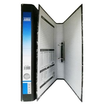 ABBA AB12001 2D Ring Binder File F4 Black 25mm