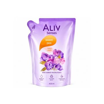 Aliv Sweet Pea Hand Wash Pouch 400ml
