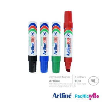 Artline 100 Permanent Marker Chisel 7.5-12mm