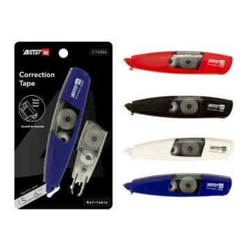 Astar CT6006 Refillable Correction Tape 5mm x 6m