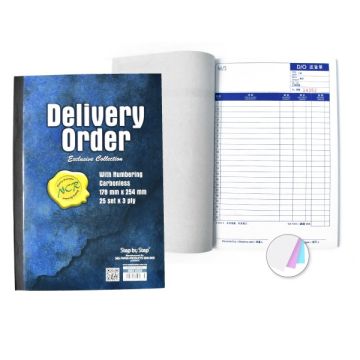 Delivery Order Book 7 x 10 NCR 3 Ply Numbered 25 Sets
