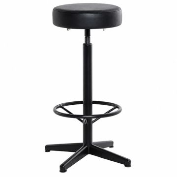 Pre-Order BS-932 High Seater Stool Epoxy Black 360° Swivel Adjustable