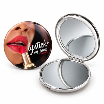 Customized Button Badge with Compact Mirror BBD75CM 75mm