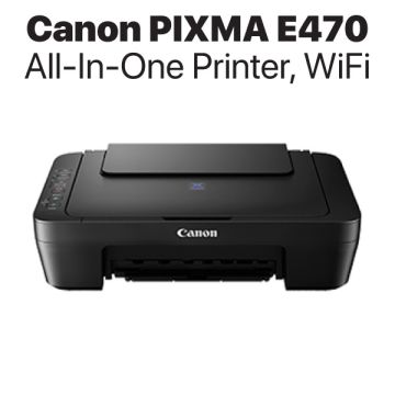 Canon PIXMA E470 Inkjet All-in-One Wi-Fi Printer