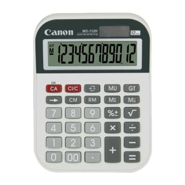 Canon WS-112H Calculator 12 Digit Dual Power Large Display