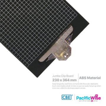 CBE Jumbo Clipboard ABS 1343 | Durable F4 Size Writing Board