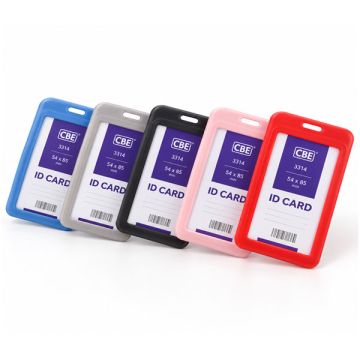 CBE 3314 Frosted Vertical ID Card Holder 54 x 85mm