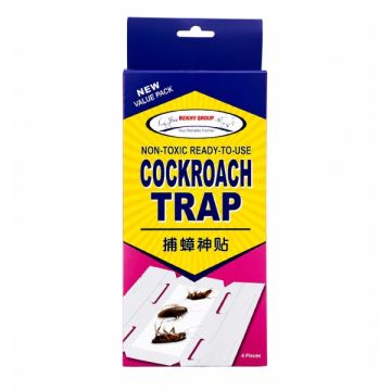Chemi-Bond Non-Toxic Cockroach Trap Pesticide-Free 5 Traps