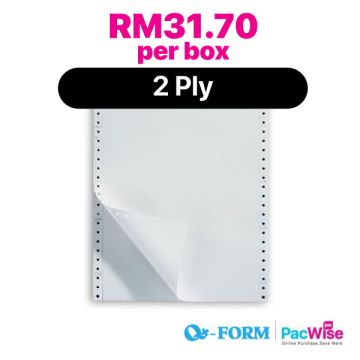 QForm Computer Form 2 Ply Jam-Resistant 9.5x11 400 Fans