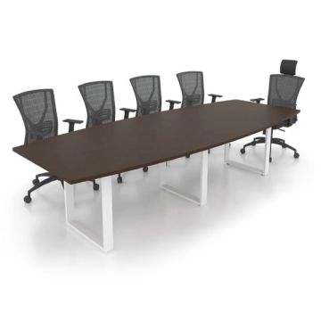 Pre-Order SRC 2400 Rectangular Conference Table Matrix Square Leg 2400mm