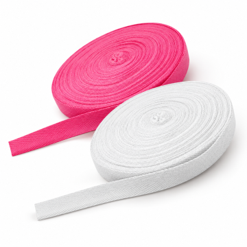 Cotton Legal Tape 10mm Pink/White 10 Rolls Per Pack