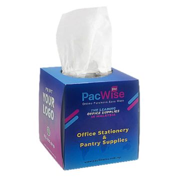 Custom Facial Tissue Cube Box 2 Ply 100 Sheets Full Colour Print