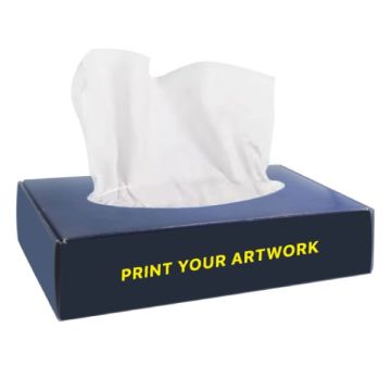 Custom Printed Facial Tissue Box Flat Box 2 Ply 100 Sheets