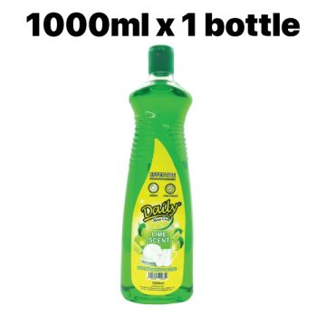 Daily Lime Dishwashing Liquid 1L Grease Cutting Long-Lasting Suds