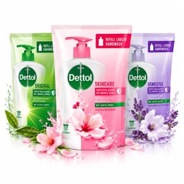 Dettol Skin Care Handwash Refill 225ml Random Flavour