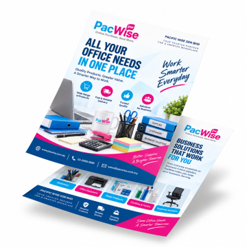 Customized Digital Printing Flyer A4 100gsm Gloss Art Paper Full Colour Double Sided