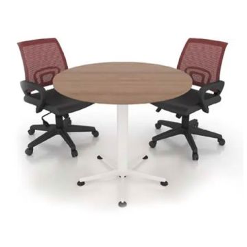 Pre-Order DT-S 900 Round Discussion Table with Metal Star Leg 900mm
