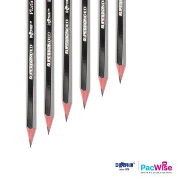 Dolphin 2B Pencil Platinum Value Pack (PT2B14) – 14 Pcs Non-Toxic School & Office Pencils