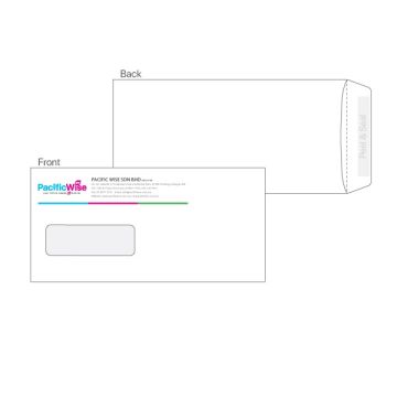 Customized Printing White Window Envelope 9.75" x 4.75" 4 Color