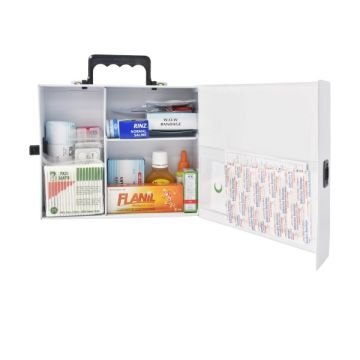 M-3 Metal Jumbo First Aid Kit With 33 Items