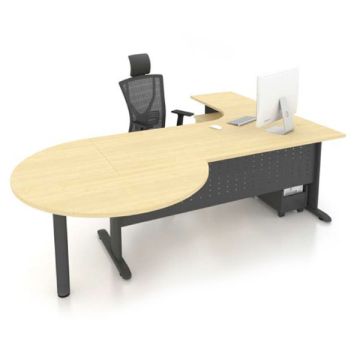 Pre-Order Eustoma Concept L-Shape Executive Table 2400mm