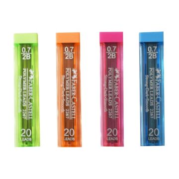 Faber-Castell Polymer Pencil Lead 0.7mm 2B 20 Leads/Tube