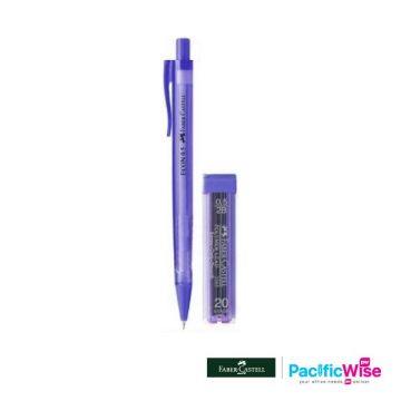 Faber-Castell Econ Mechanical Pencil 0.5mm – Pensil Mekanikal + Free Tube Lead (Ergonomic Grip, Eraser, Random Colour)