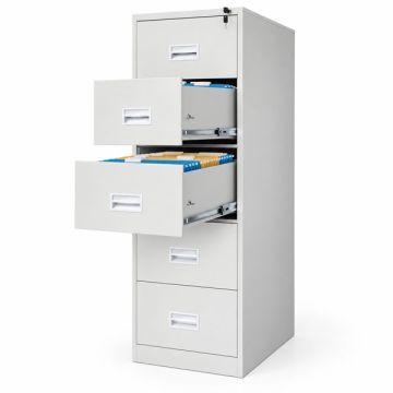 Pre-Order S106 Steel Filing Cabinet 3/4/5 Drawer with Recess Handle