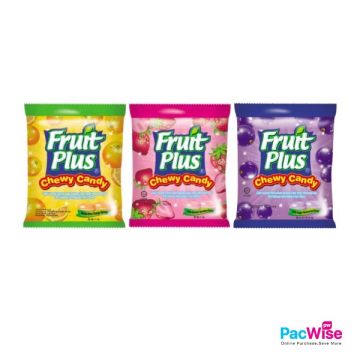 Fruit Plus Chewy Candy 120g – Orange, Strawberry & Blackcurrant | Soft Chewy Candy Malaysia