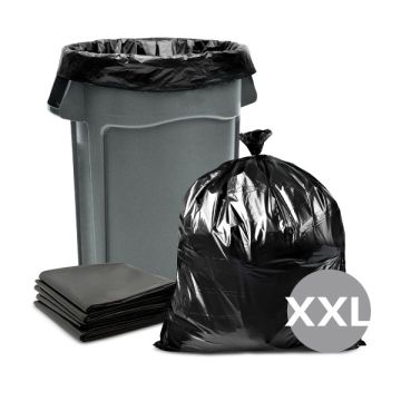XXL Black Garbage Bag 40" x 50" 100pcs Pack